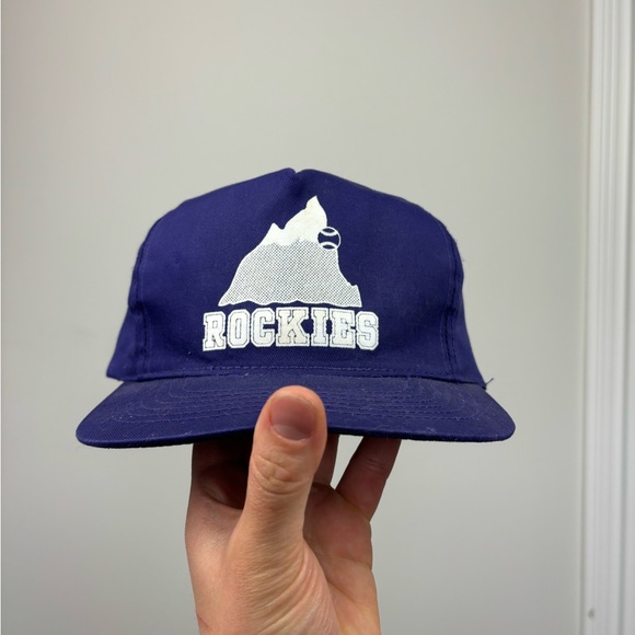 Other - Vintage 90s colorado rockies purple snapback hat